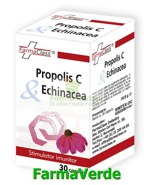 Propolis+Vitamina C+Echinacea 30 cps FarmaClass