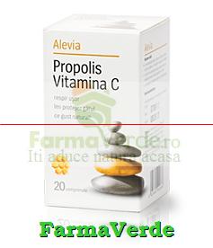 Propolis Vitamina C 40 comprimate Alevia