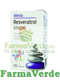 NOU! Resveratrol sincro 60 comprimate Alevia