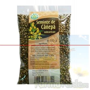 Seminte de Canepa Nedecorticate 100 gr Herbavit