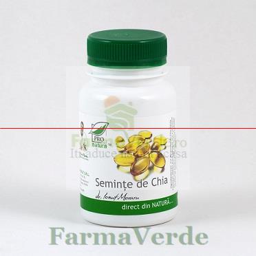 Seminte de Chia 60 capsule Pro Natura Medica