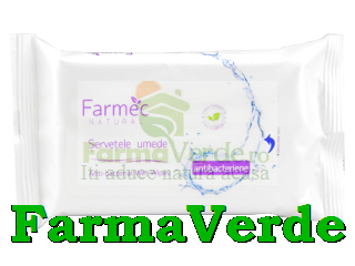 FARMEC NATURAL Servetele Umede Antibacteriene