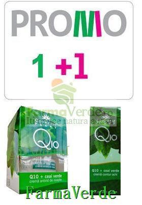 SET PROMO! Q10 Noapte(Cr.Antirid+Cr.Contur Ochi) Cosmetic Plant