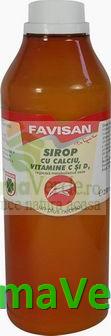 Sirop Calciu + vit C + D3 250 ml Favisan