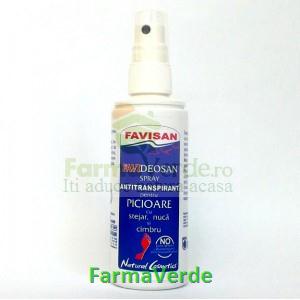 Spray antitranspirant pentru picioare Favisan