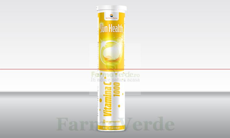 Sun Health Efervescent Vitamina C 20 cpr Sun Wave Pharma