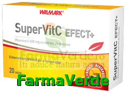 SuperVit C EFECT + Vitamina C 600 mg extract de macese 20cpr