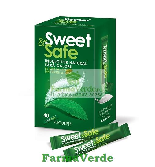 SweetSafe Indulcitor Natural Stevie 40 doze Sly Nutritia Diet