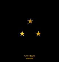 Tatuaj Aur 3 STARS Stele 24 K SinGold Italia