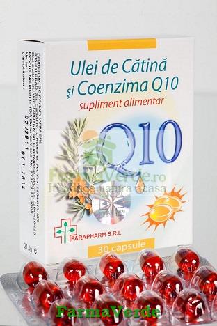 Ulei de catina + Coenzima Q10 30 cps Quantum Pharm