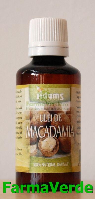 Ulei de macadamia rafinat 50ml Adams Vision