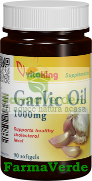Extract de usturoi 1000 mg 90 capsule gelatinoase Vitaking