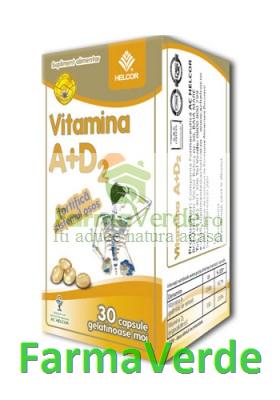 Vitamina A+D2 30 capsule gelatinoase moi ACHelcor