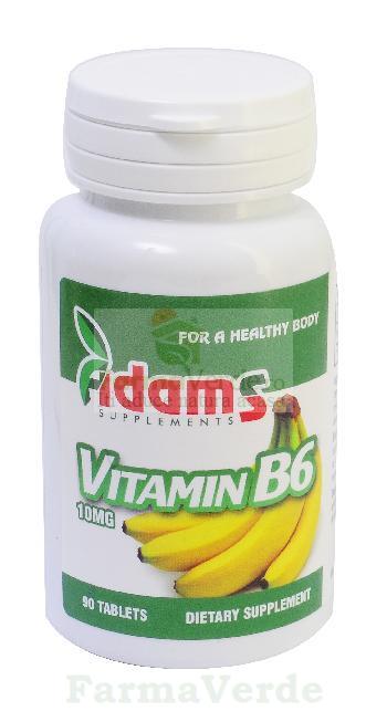 Vitamina B6 10 mg 90 tablete Adams Vision