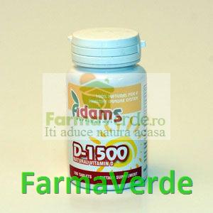 Vitamina D-1500 100 cpr Adams Vision