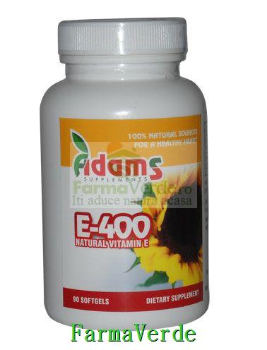 Vitamina E-400 naturala 30 cps Adams Vision