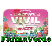 VIVIL Bomboane fructe de padure fara zahar cu 8 vitamine 50 gr