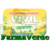 VIVIL Bomboane lamaie fara zahar cu 8 vitamine 50 gr