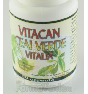 Vitacan Ceai Verde 50 capsule Vitalia K Pharma