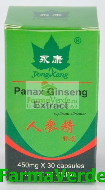 Panax Ginseng Extract 450mg 30 capsule Yong Kang