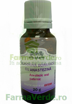 Glicerina Boraxata cu Anestezina 20 gr Infofarm