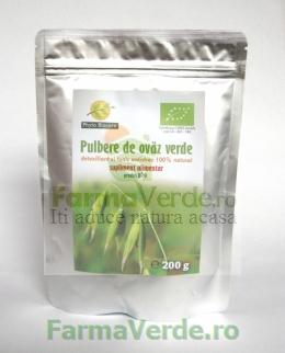 Pulbere de ovaz verde 200 gr Phyto Biocare