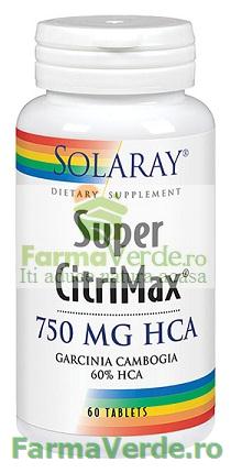SUPER CITRIMAX 650 mg 60 tablete Reduce Greutatea Corporala Secom