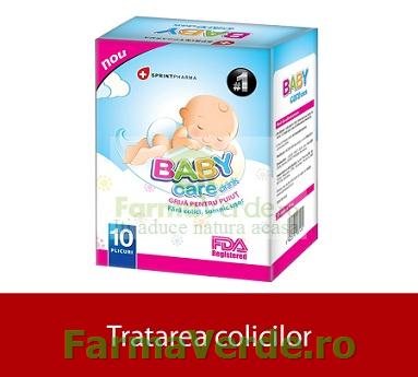 Baby Care Delicious Drink Ceai Insomnie si Colici Bebelusi 10 plicuri Sprint Pharma