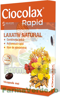 Ciocolax Rapid Constipatie 10 capsule Solacium Pharma