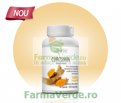 Curcumin Turmeric Extract 550 mg 60 capsule Zenyth Pharmaceuticals