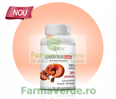 Ganoderma Forte 500 mg 60 capsule Zenyth Pharmaceuticals