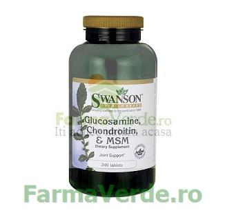 Glucosamine Chondroitin MSM 120 comprimate Swanson