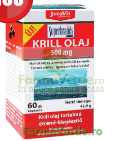 Krill Oil Ulei 500 mg 60 capsule gelatinoase moi JUVAPHARMA Magnacum Med