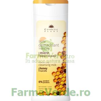 Lapte demachiant hidratant cu miere si laptisor de matca 200 ml Cosmetic Plant