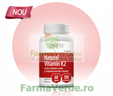 Natural Vitamin K2 100 mg 60 capsule Zenyth Pharmaceuticals