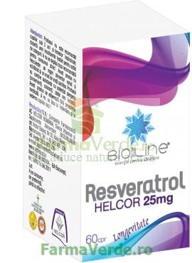 Resveratrol (Antitumoral) 25 mg 60 comprimate ACHelcor