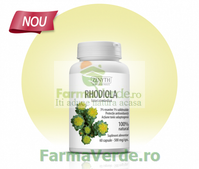 Rhodiola 500 mg 60 capsule Zenyth Pharmaceuticals