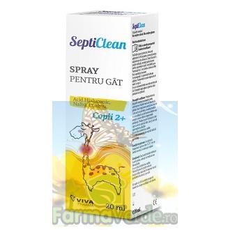 SPRAY PENTRU GAT SeptiClean COPII 2 ani+ 20 ml Vitalia K Pharma