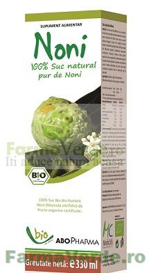 Suc NONI (Dud Indian) Suc natural pur Antioxidant Puternic! 330 ml Abo Pharma