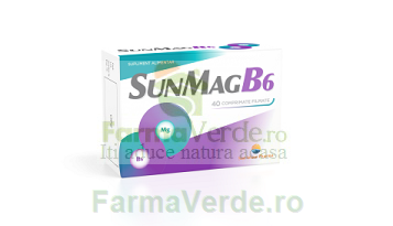 SunMagB6 Magneziu si Vitamina B6 30 comprimate Sun Wave Pharma