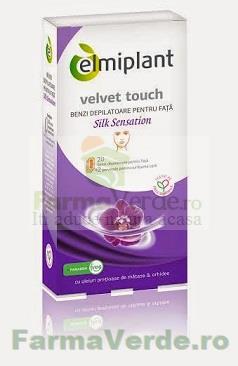 Velvet Touch Silk Sensation Benzi depilatoare fata 20 bucati Elmiplant
