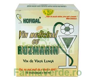 Vin medicinal cu Rozmarin 10 monodoze x 50 ml Hofigal