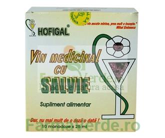 Vin medicinal cu Salvie 10 monodoze x 25 ml Hofigal
