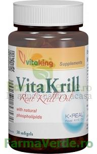 VitaKrill Ulei 495 mg 30 capsule gelatinoase Vitaking