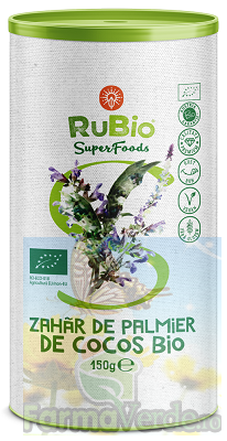 Zahar de Palmier de Cocos BIO 150 gr RuBio SuperFoods Vedda