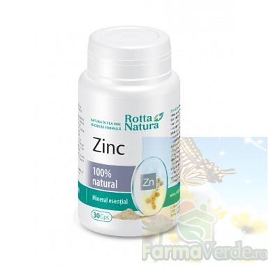 Zinc natural Mineral esential 30 capsule Rotta Natura