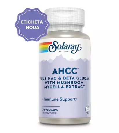 AHCC Plus NAC+ Beta Glucan 30 Cps Antitumoral Solaray Secom