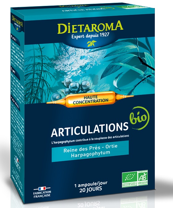 Articulatii BIO 20 fiole Supliment pentru mobilitate articulara Dietaroma France