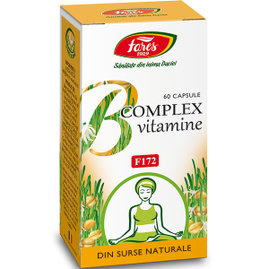 B Complex Vitamine Naturale 60 capsule Fares