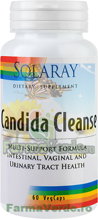 Candida Cleanse 60 capsule vegetale Solaray Secom
